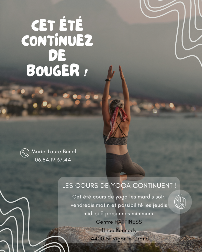 cours de yoga cet été bayeux